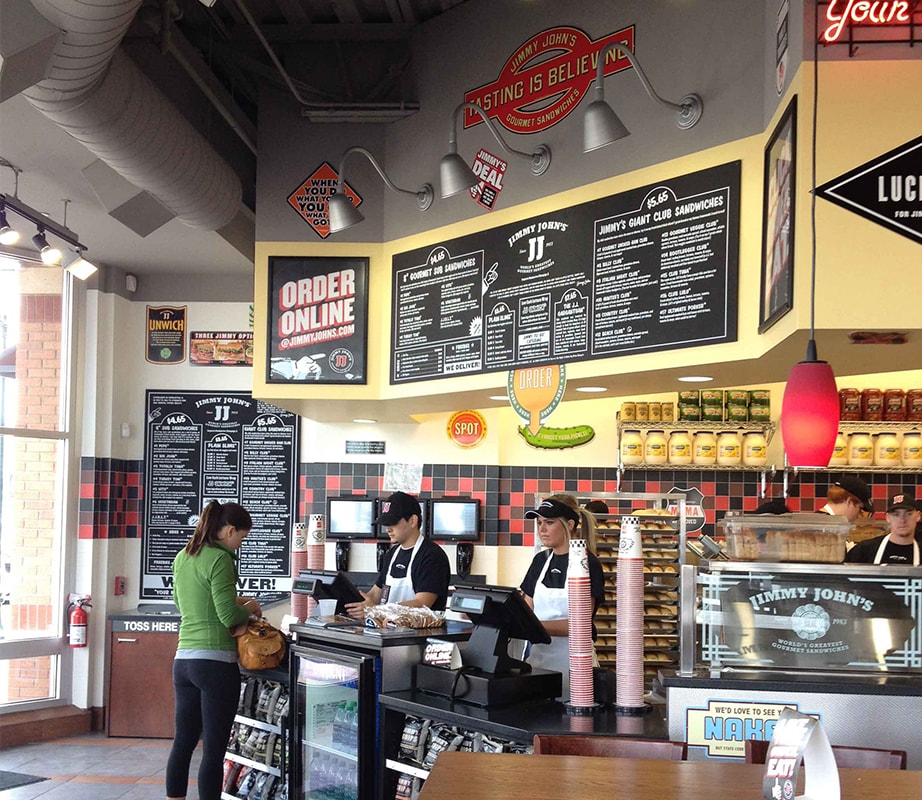 New Jimmy Johns Interior Build Out By Mcg Mcg Architecture