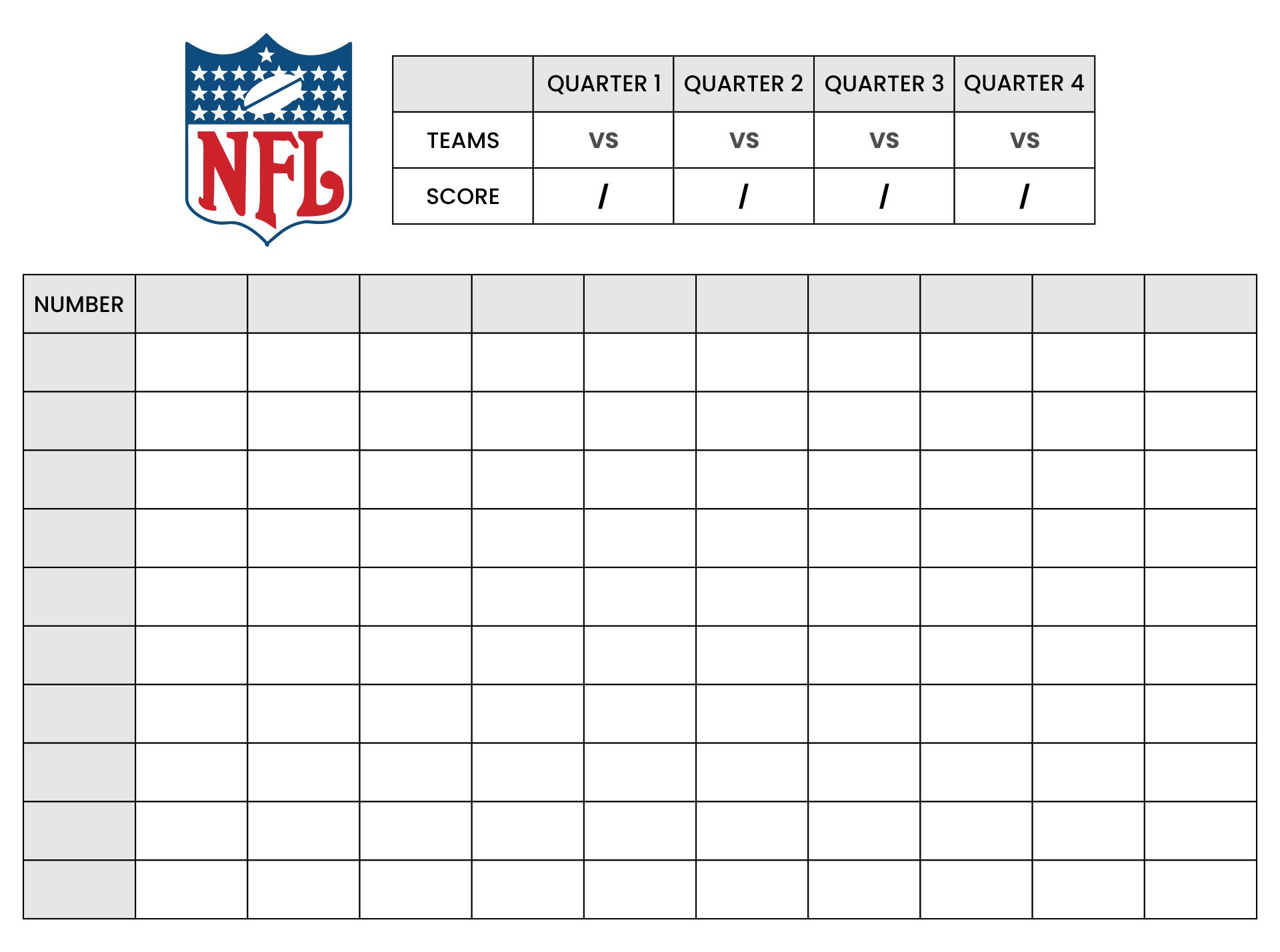 Nfl Scores 2025 Spreadsheet Printable Kyla Ofella