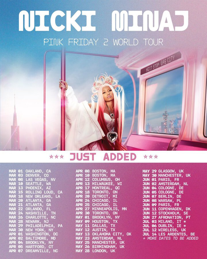 Nicki Minaj Kicks Off Pink Friday 2 Tour With Nine Live Debuts Setlist Fm