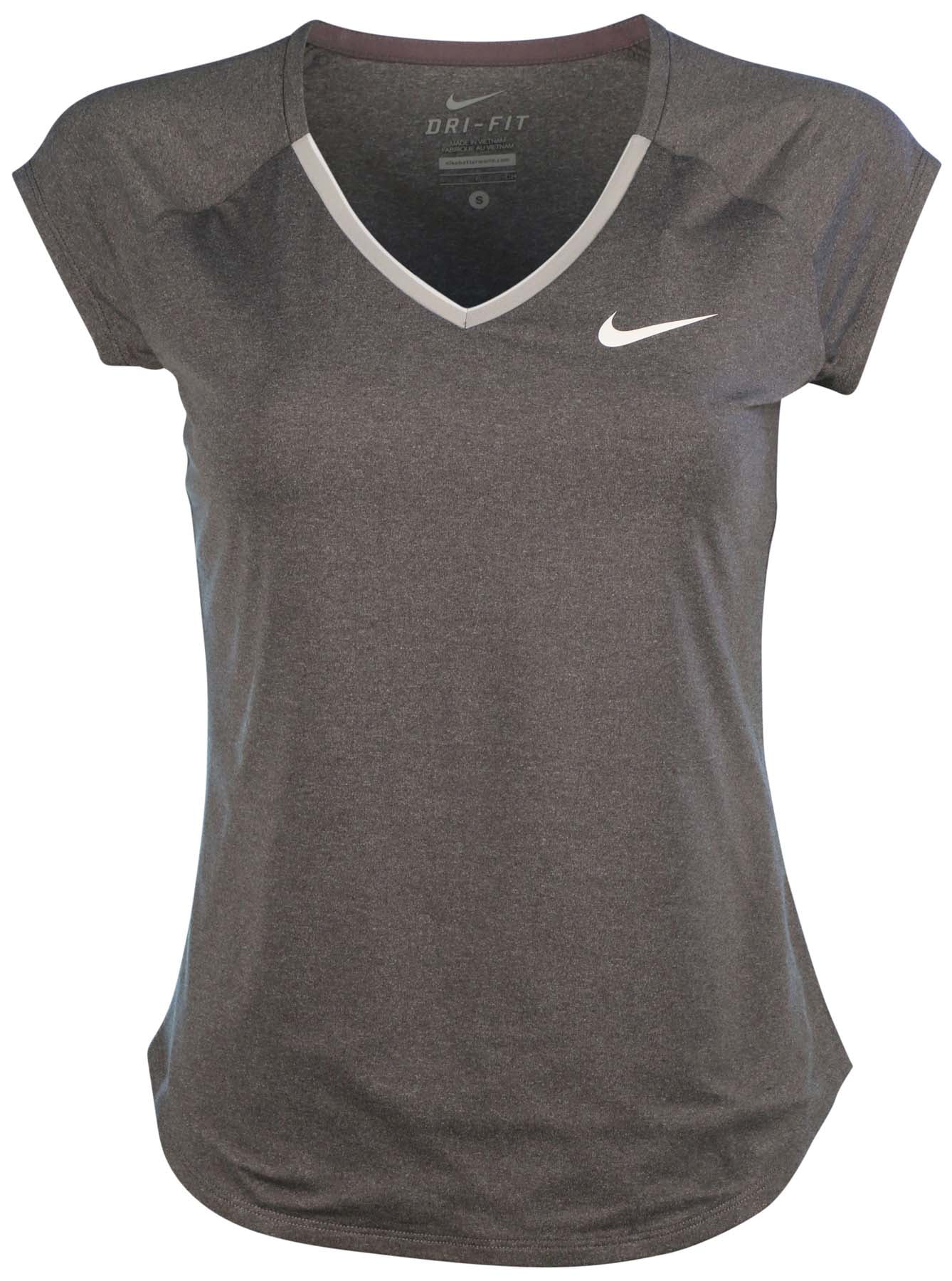 Nike Nike Women S Dri Fit Nikecourt Pure V Neck Tennis Top Dark