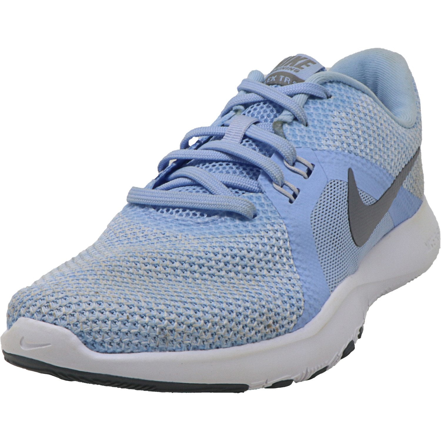 Nike Nike Women S Flex Trainer 8 Royal Tint Metallic Grey Ankle