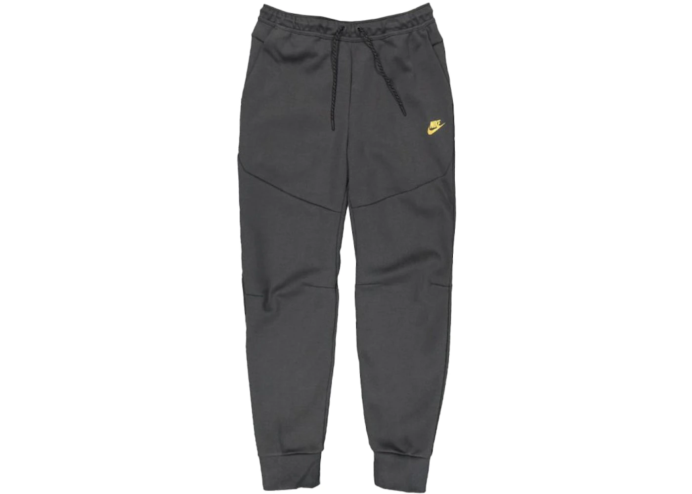 Nike Sportswear Tech Fleece Taped Joggers Dark Smoke Grey Metallic Gold