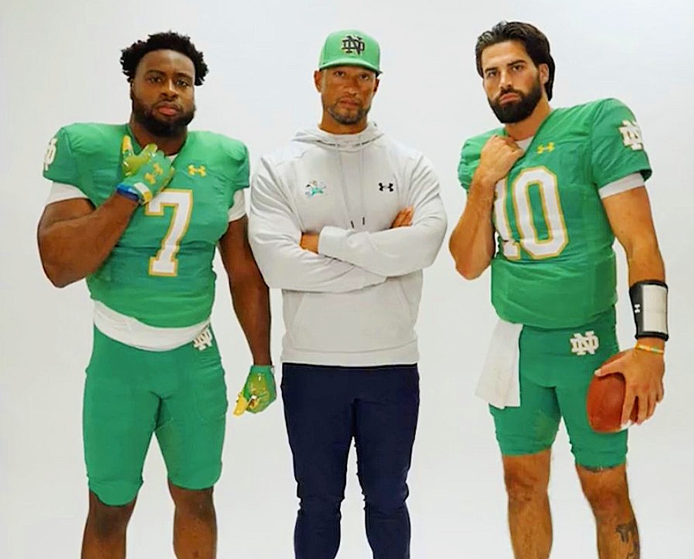 Notre Dame Football Unveils Its Jerseys For Navy In Ireland R Cfb