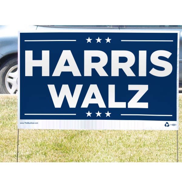 Official Harris Walz Yard Sign Show Your Support For The Candidate