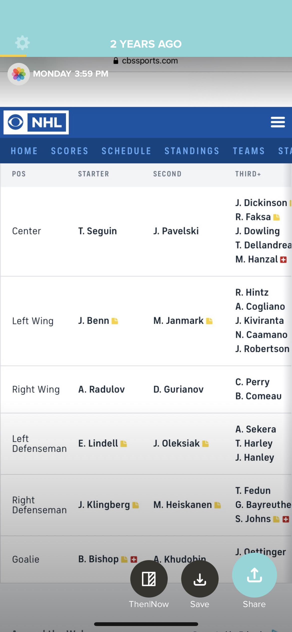 Our Depth Chart Exactly Two Years Ago Today Thoughts Now With