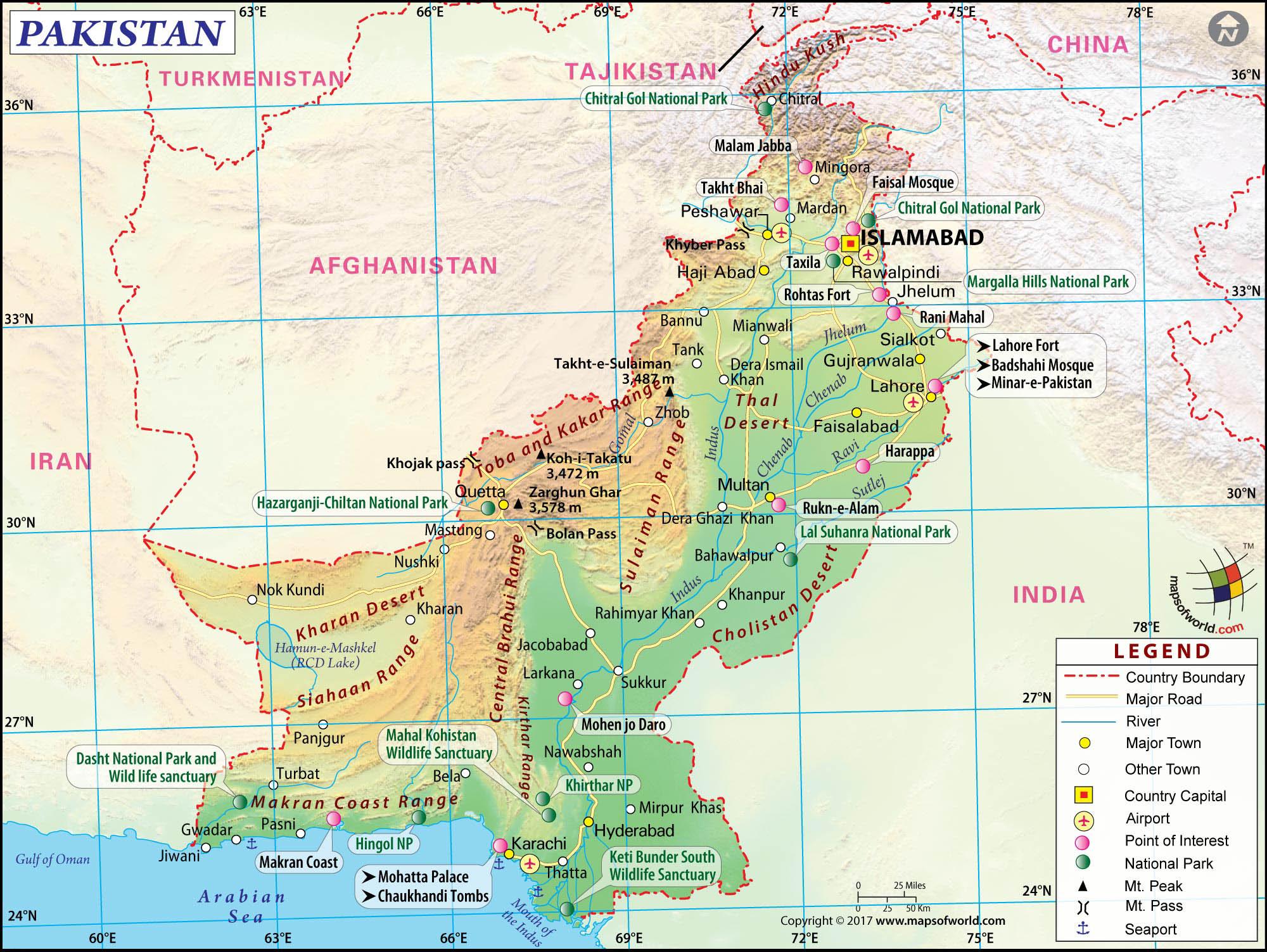 Pakistan Map