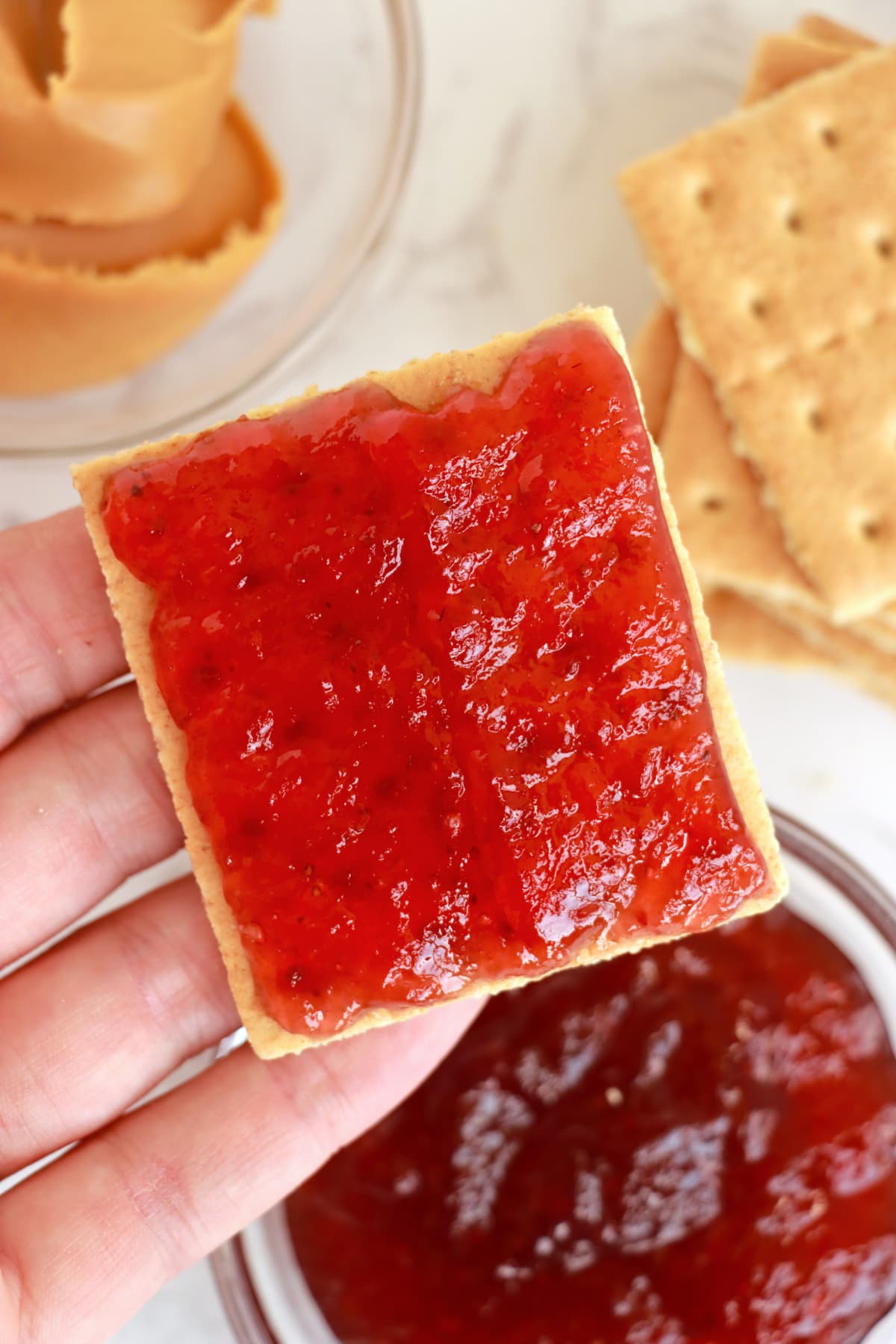 Peanut Butter And Jelly Graham Cracker Sandwich Kitchen Divas