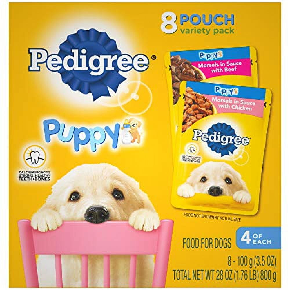 Pedigree Choice Cuts Puppy Soft Wet Meaty Dog Food Morsels In Sauce