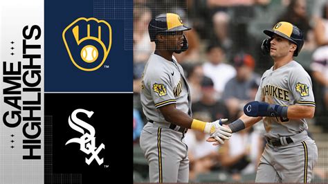 Peralta And Santana Lead Brewers Past The White Sox 08 13 2023 Milwaukee Brewers