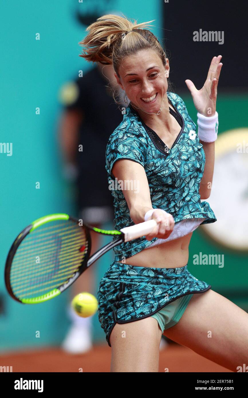 Petra Martic Croatia During Madrid Open Tennis 2018 Match May 7