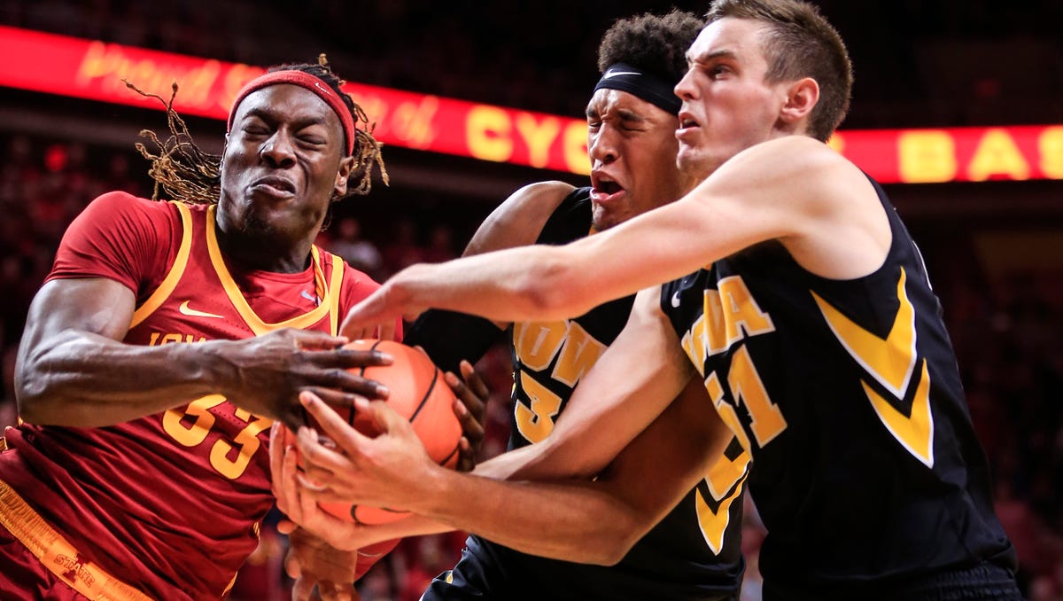 Photos Iowa State Tops Iowa In Cy Hawk Men S Basketball Game