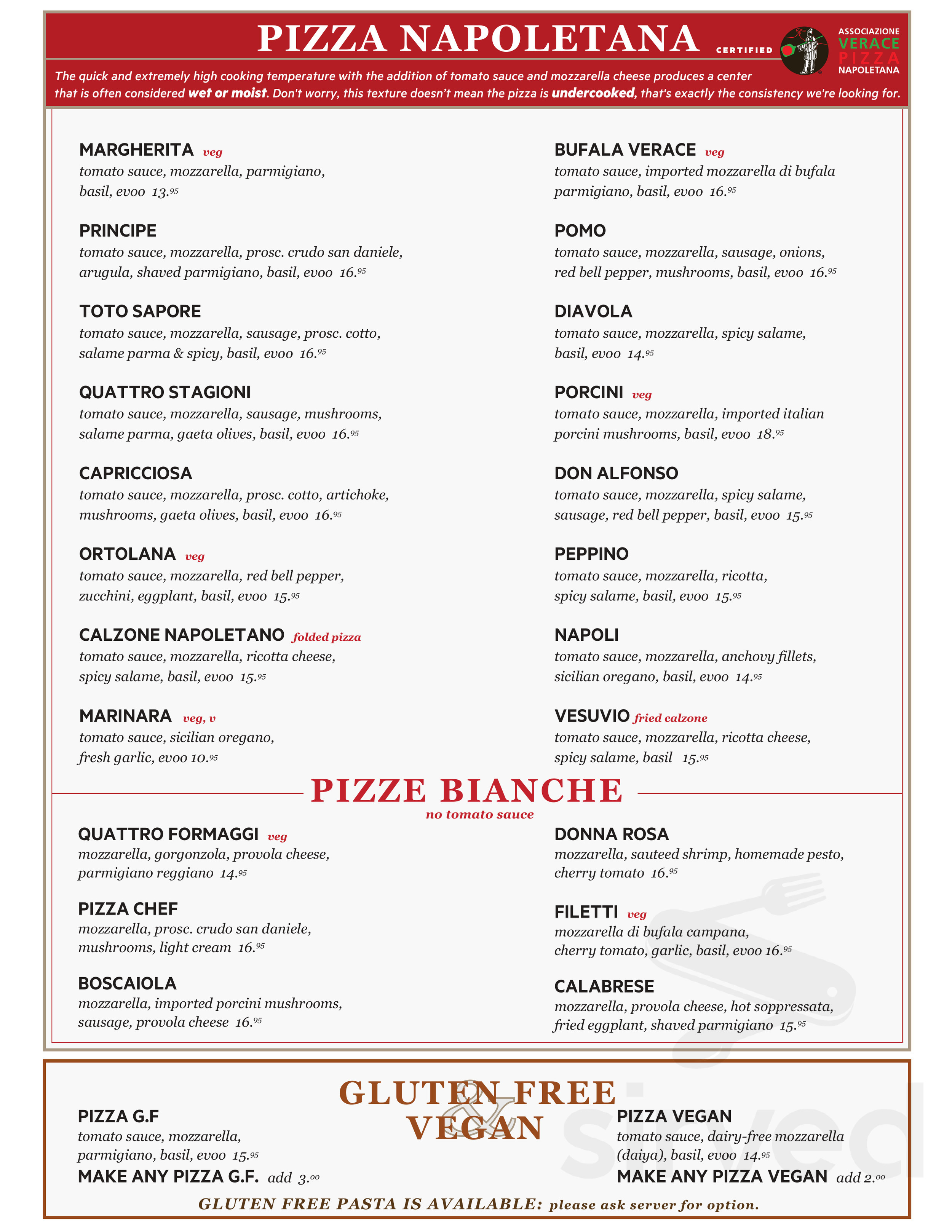 Pomo Pizzeria Napoletana Scottsdale Menu In Scottsdale Arizona Usa