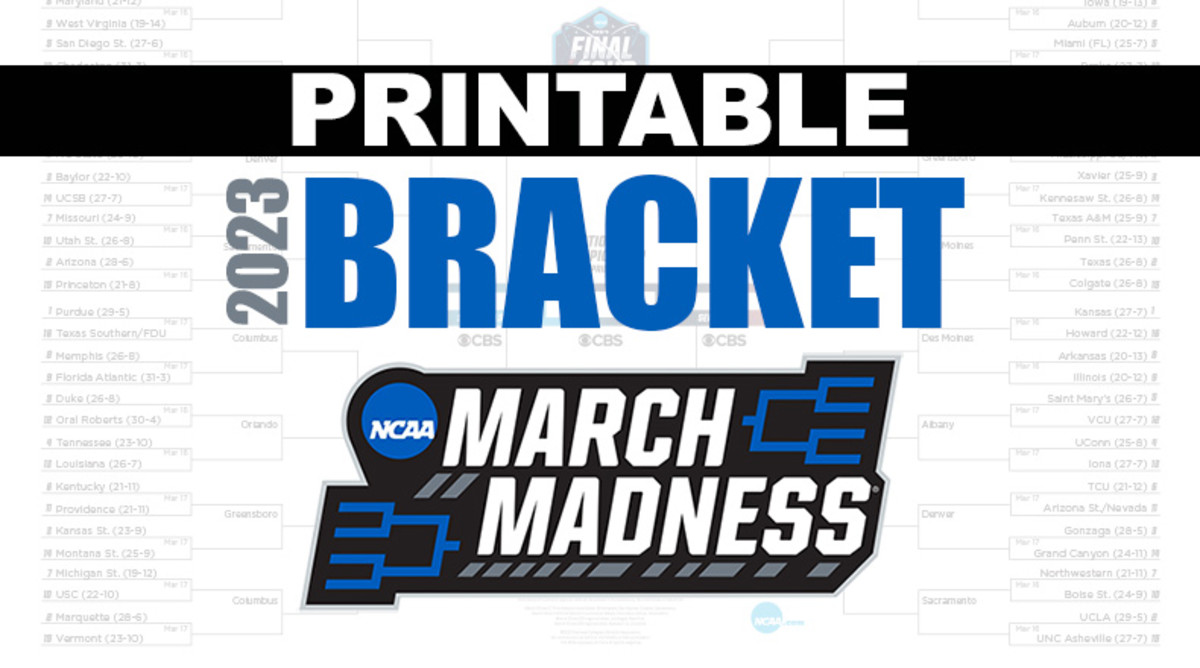 Printable Blank Ncaa Tournament Bracket 2023