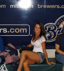 Pro Cheerleader Heaven Brewers Super Fan Front Row Amy