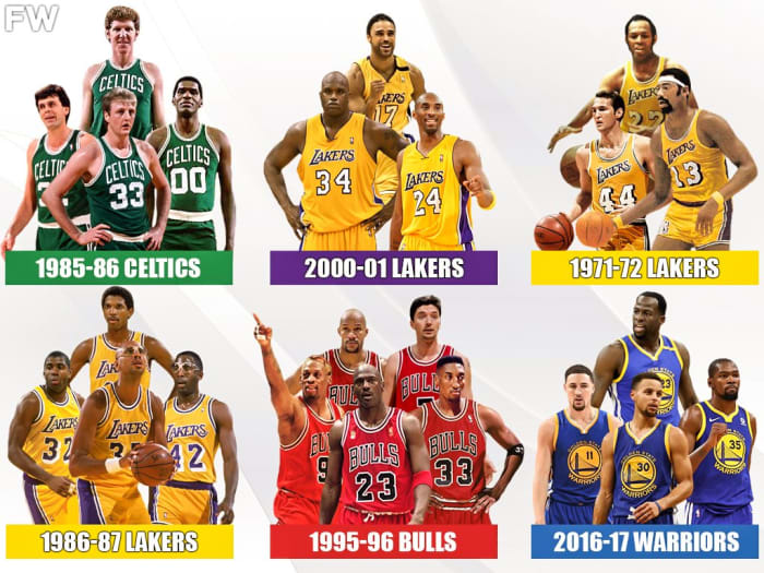 Ranking The Top 10 Greatest Nba Teams Of All Time Fadeaway World