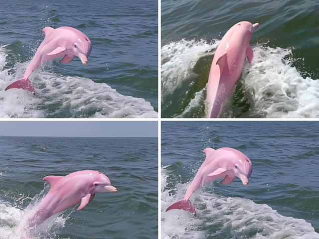 Rare Pink Dolphin Spotted Off The Coast Of North Carolina See Pics