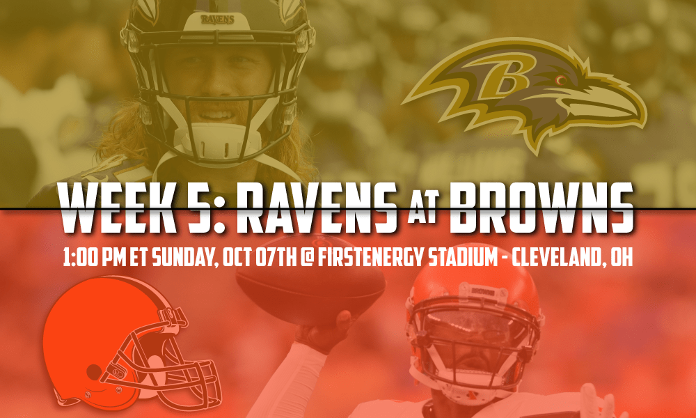 Ravens Vs Browns Week 5 Time Tv Schedule How To Watch Live Stream