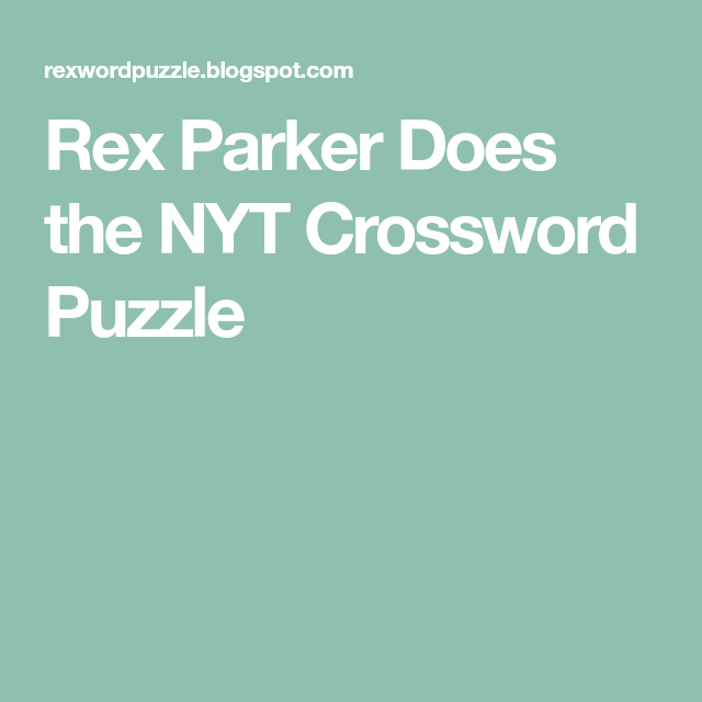 Rex Parker Does The Nyt Crossword Puzzle Long Straight Sided Smoke