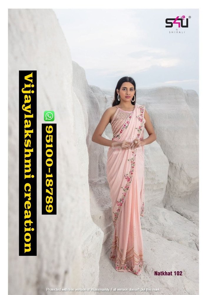 S4u Stunning Collection Of Designer Drape Gown Sarees In Singles And