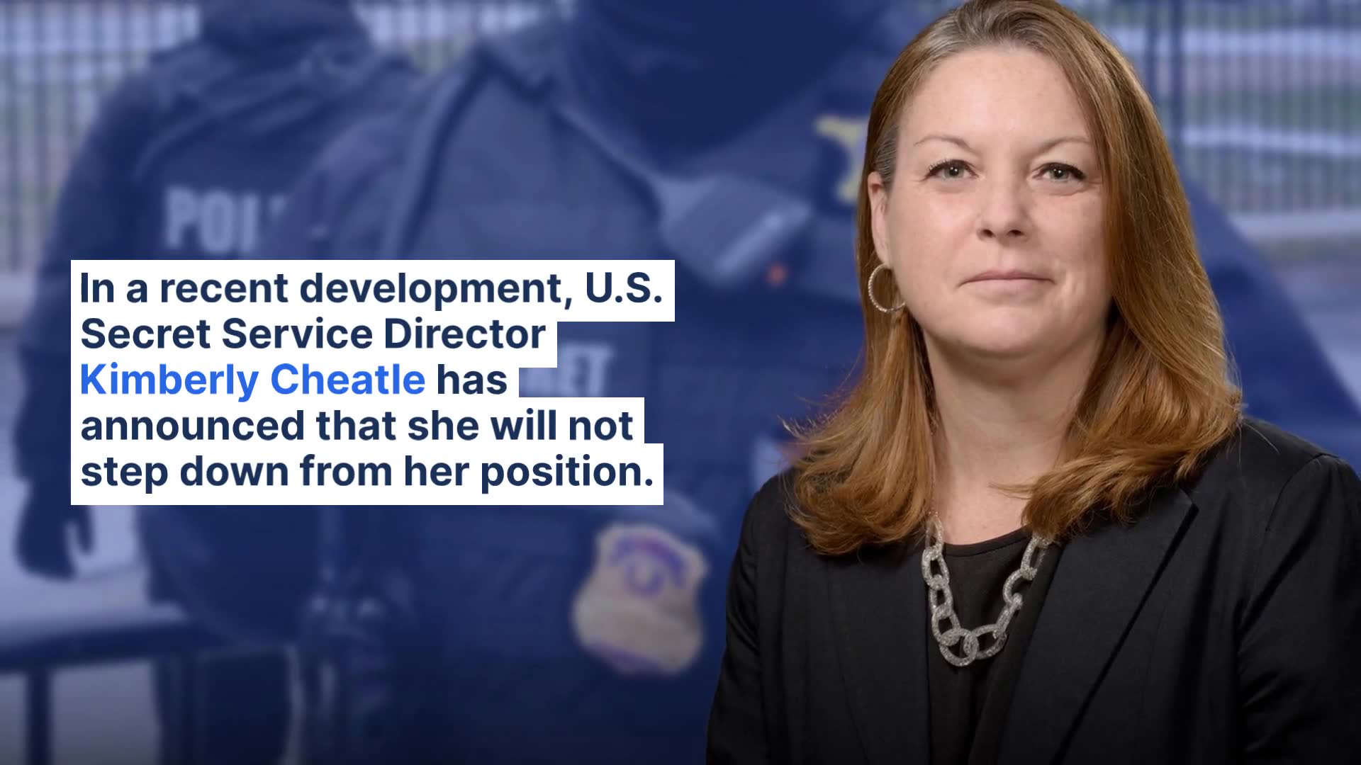 Secret Service Director Kimberly Cheatle Says The Buck Stops With Me