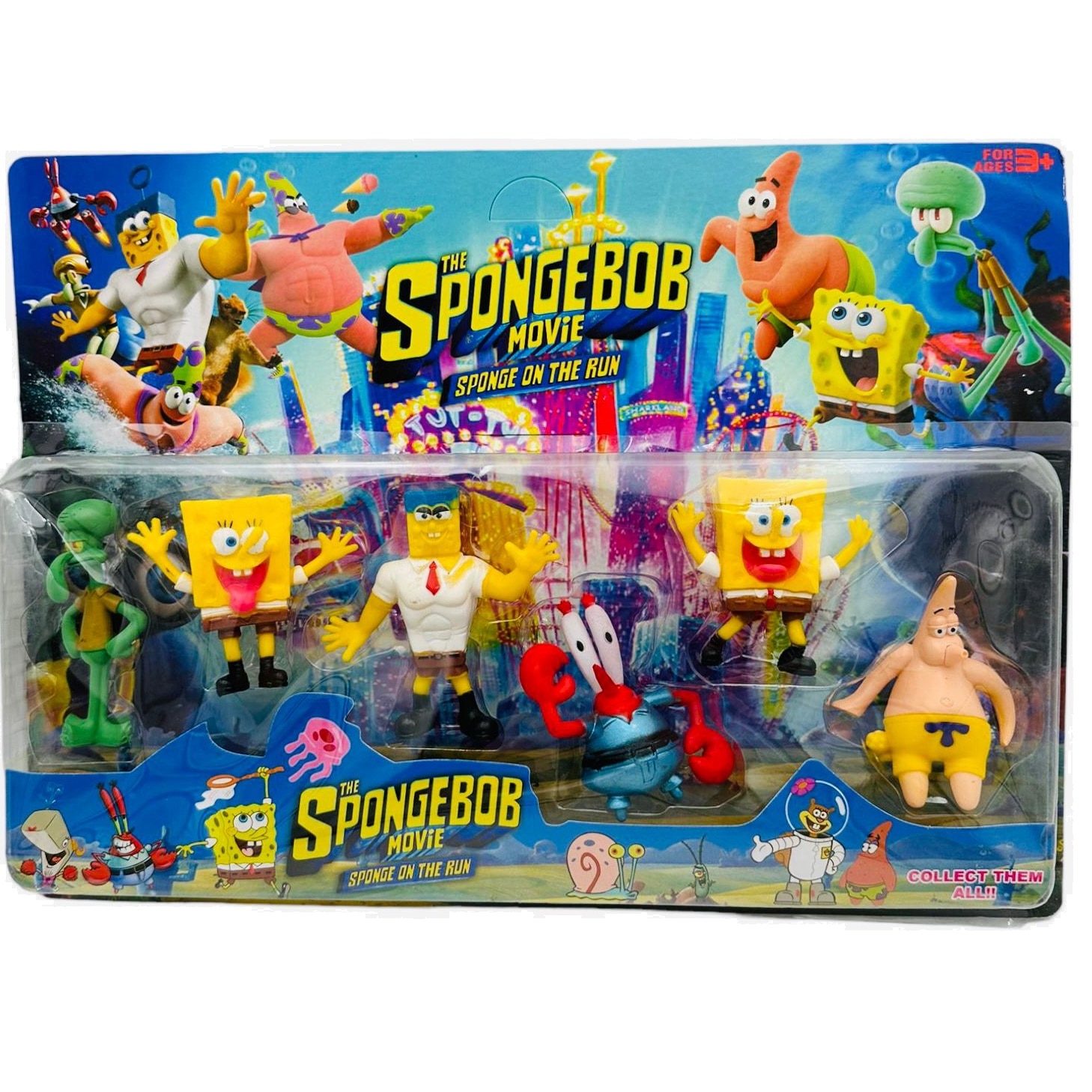 Set 6 Figurine Tip Sponge Bob Krusty Krab Multicolor Emag Ro