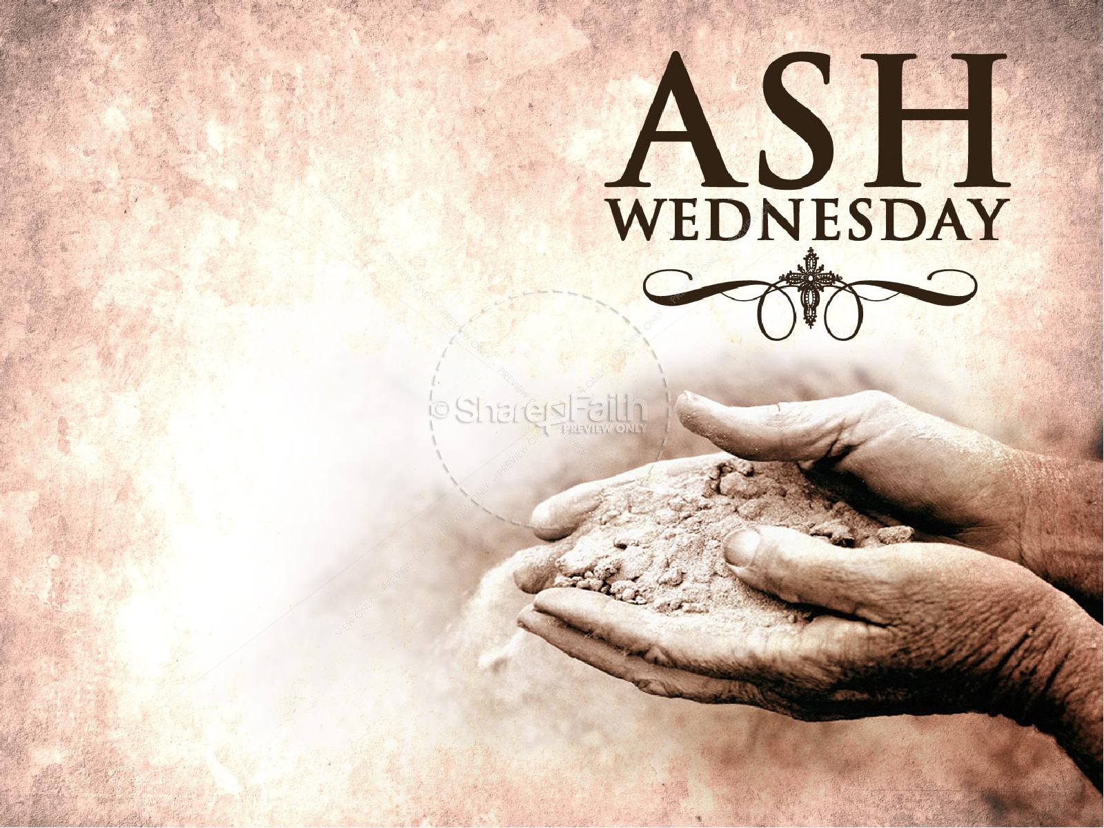 Sharefaith Media Ash Wednesday Church Powerpoint Sharefaith Media