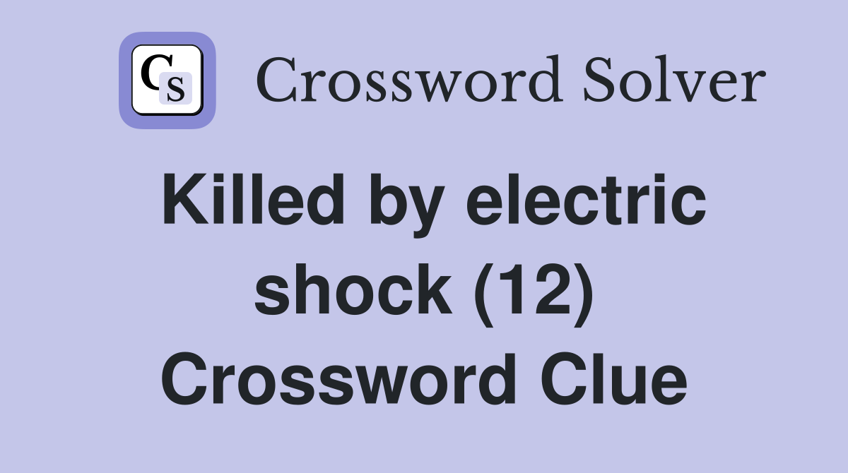 Shock Crossword Clue