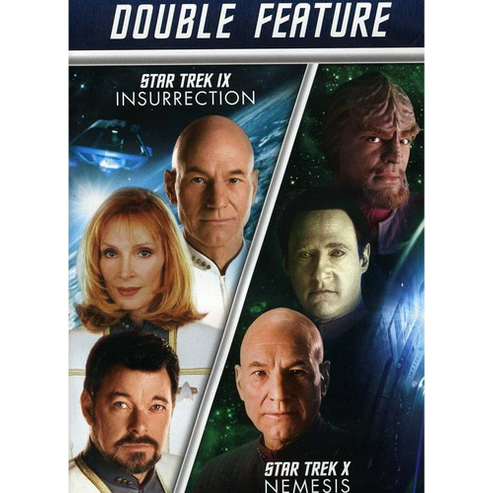 Star Trek Ix Insurrection Star Trek X Nemesis Dvd Walmart Com