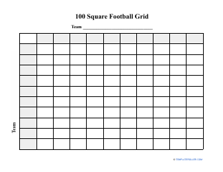 Super Bowl 50 Square Grid Football Squares Template Square Football