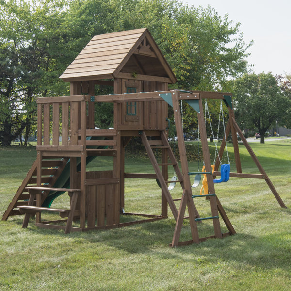 Swing N Slide Knightsbridge Ultimate Swing Set Reviews Wayfair