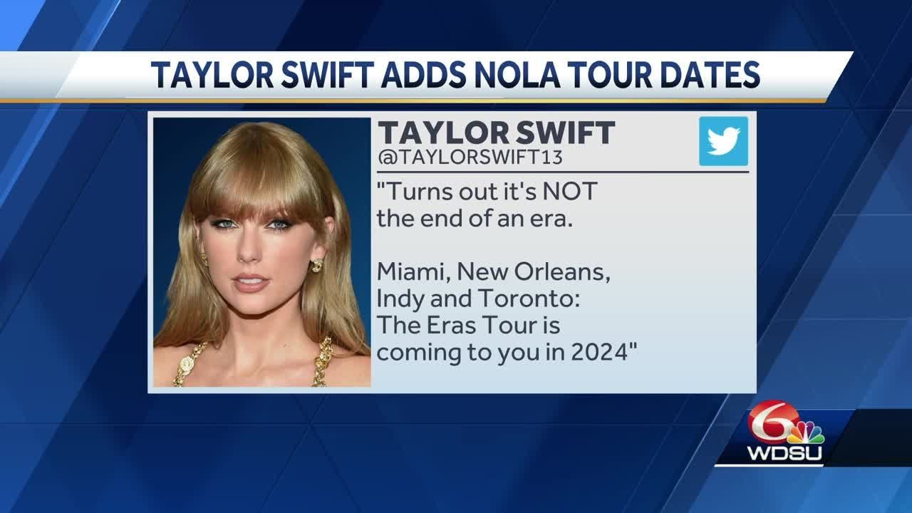 Taylor Swift Announces New Orleans Tour Dates Youtube