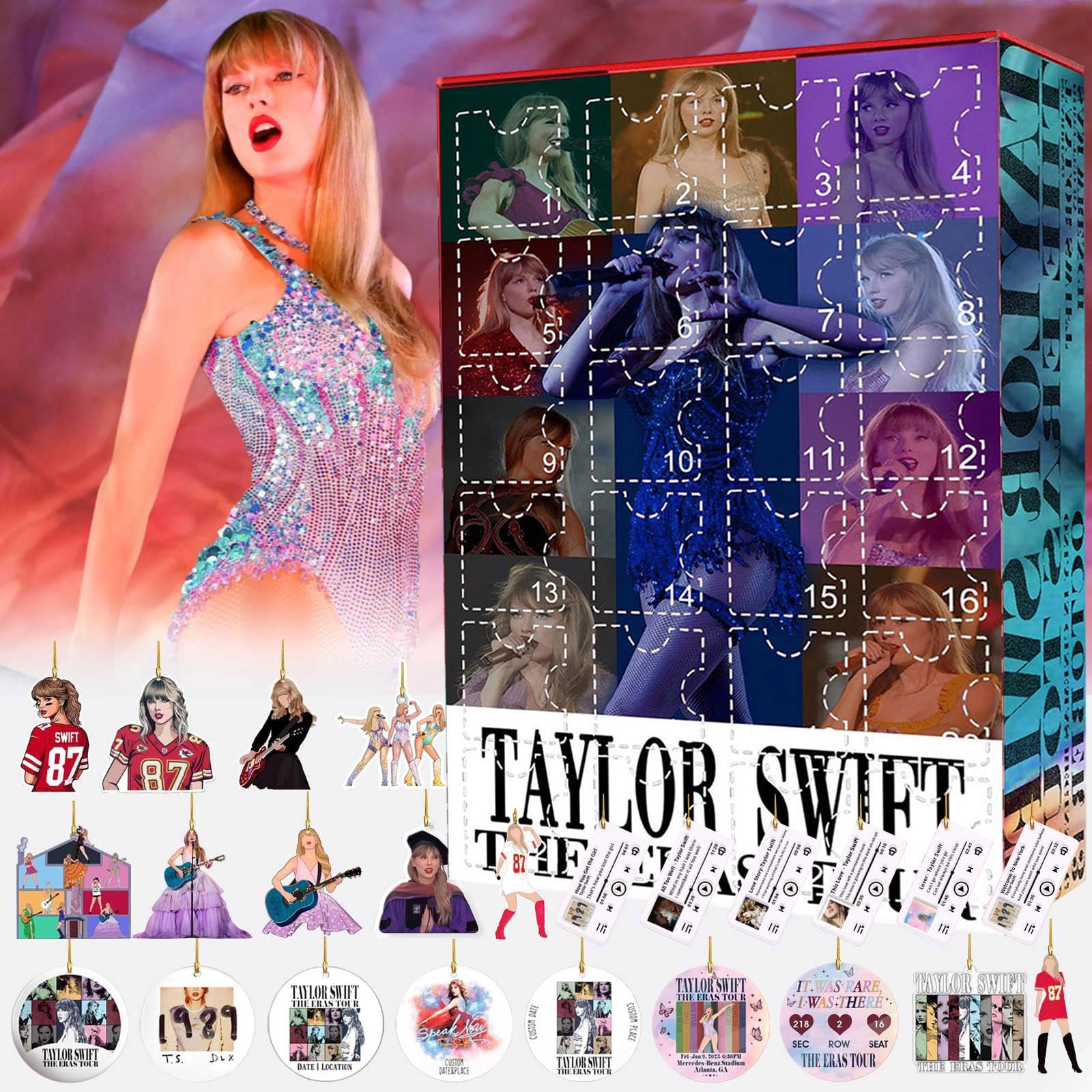 Taylor Swift Merch 24 Pieces Taylor Swift Advent Calendar 2023