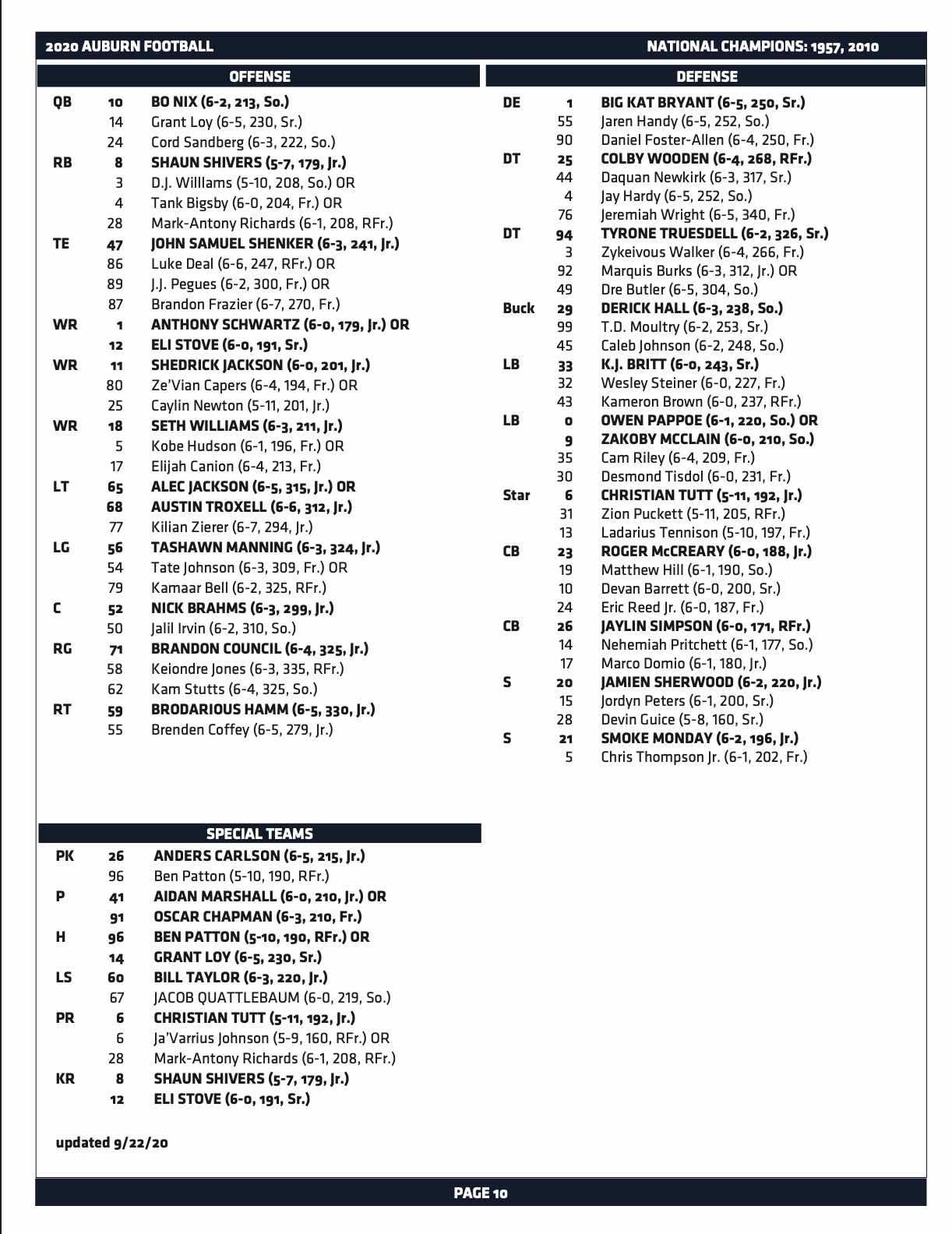 Texas A M Releases First Depth Chart Of Season Ahead Of Vanderbilt