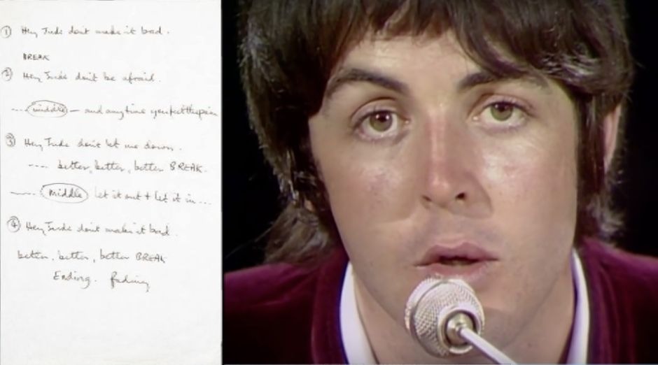 The Beatles Hey Jude Manuscript Auctioned For 910 000