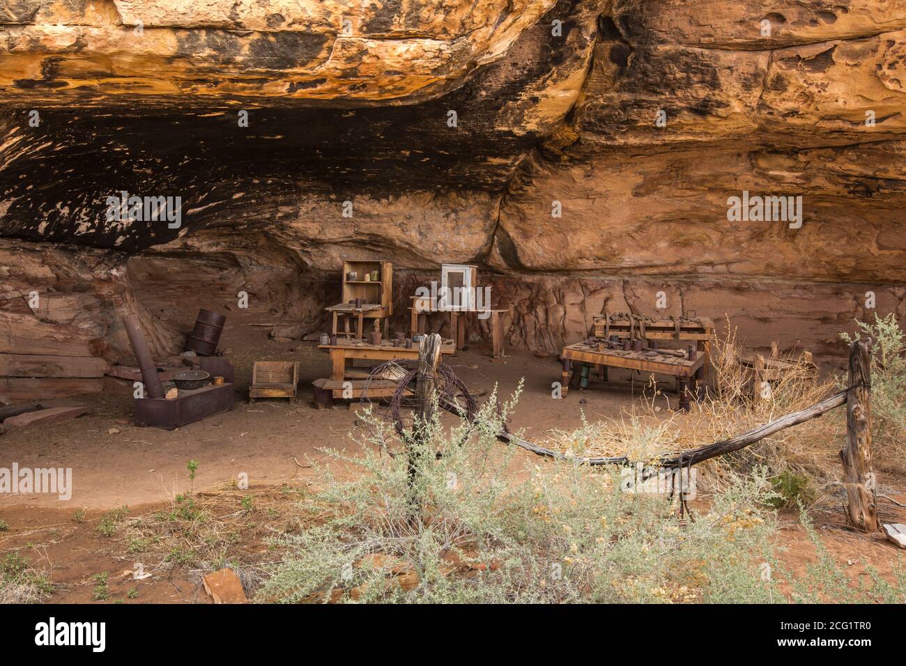 The Cave Spring Cowboy Camp Was Used In The Early 1900 S As Part Of The