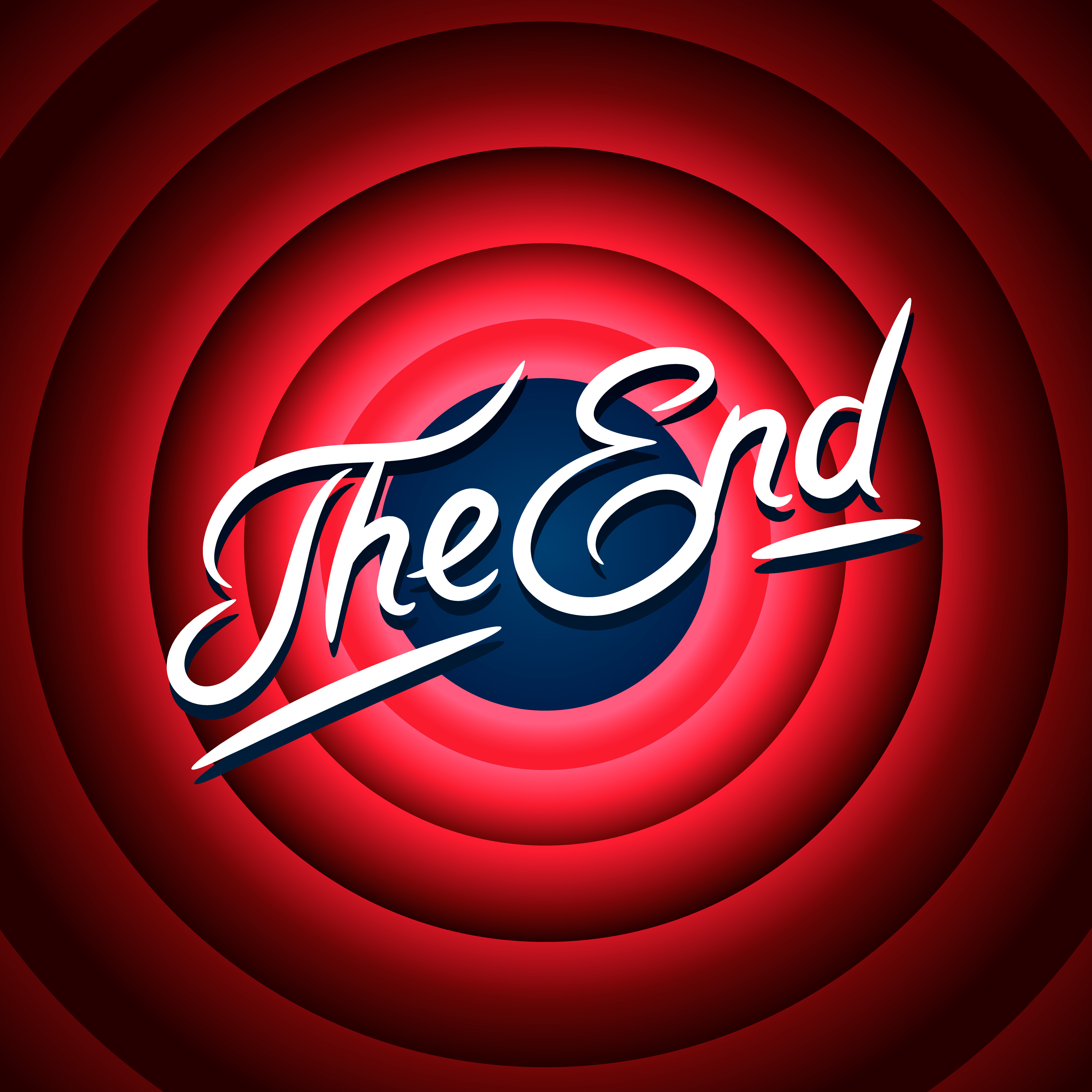 The End Logo Sign Clip Art