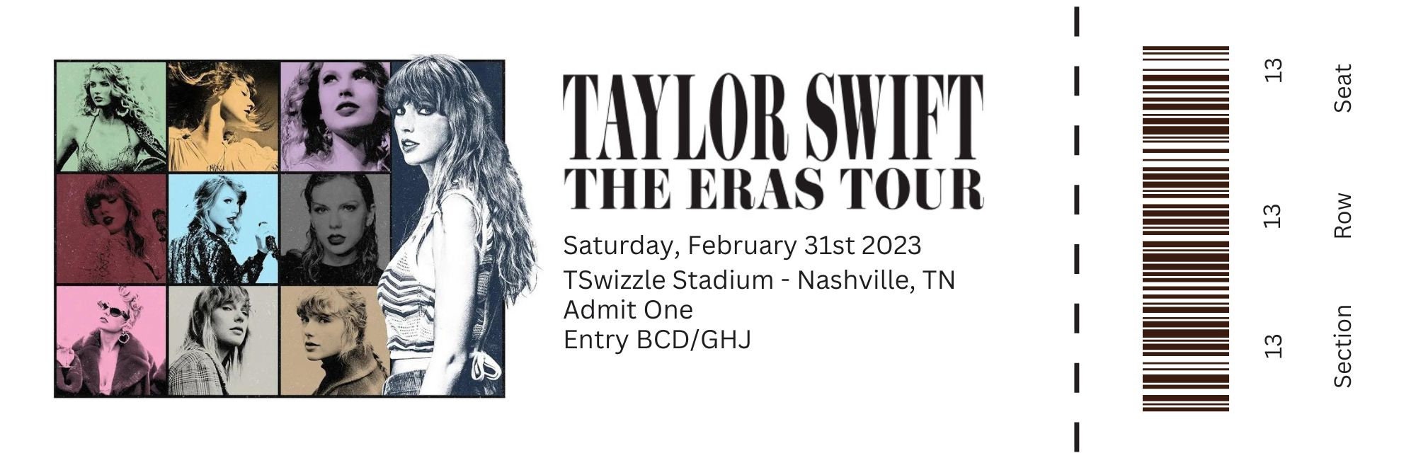 The Eras Tour Tickets Patsy Gennifer