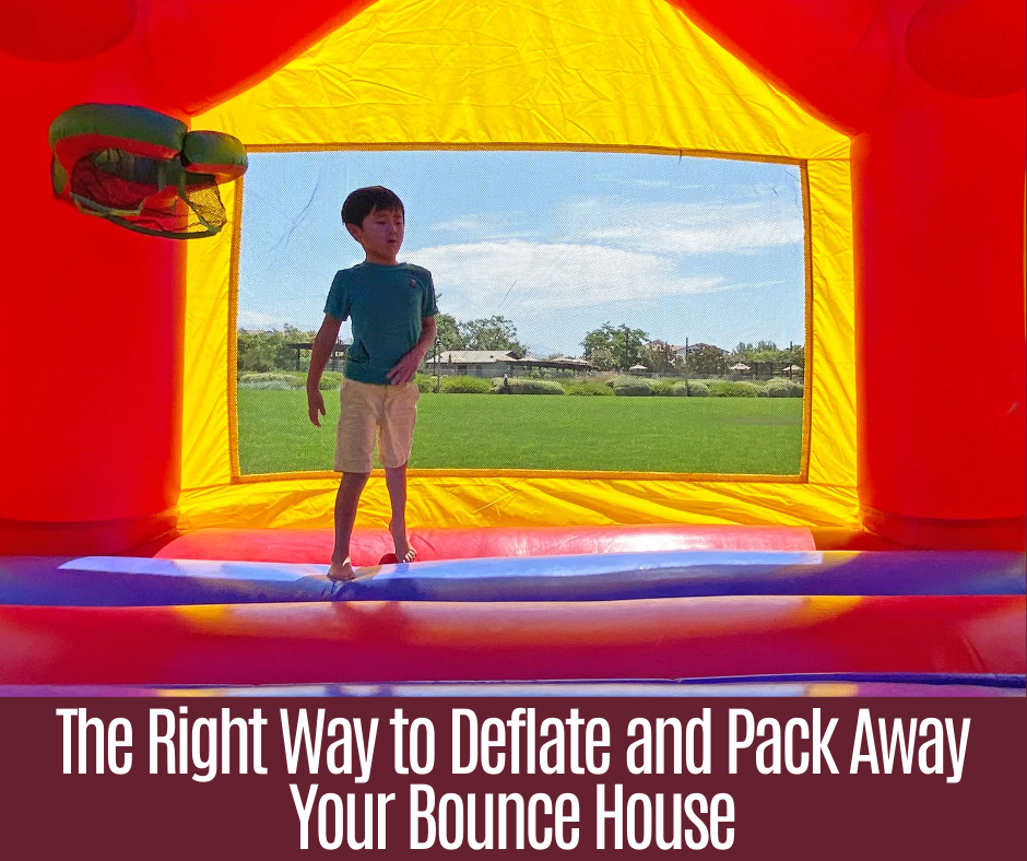 The Right Way To Deflate And Pack Away Your Bounce House Hero Kiddo