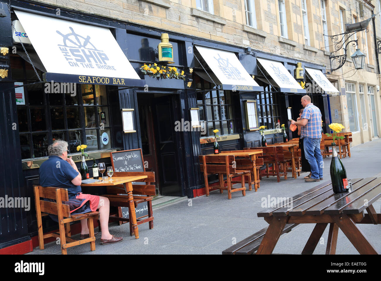 The Trendy Seafood Restaurant Ship On The Shore On The Historic Harbour