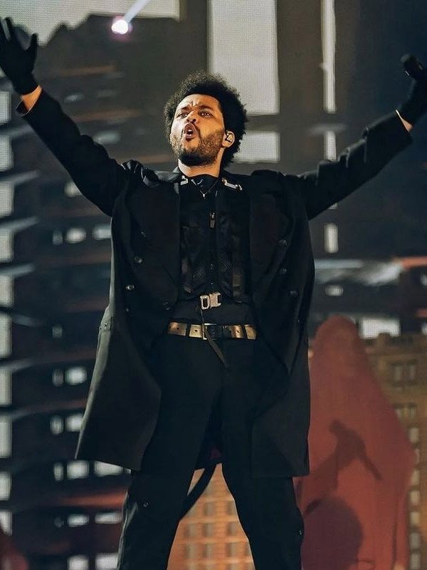 The Weeknd Sofi Stadium Black Wool Coat The Weeknd Coat