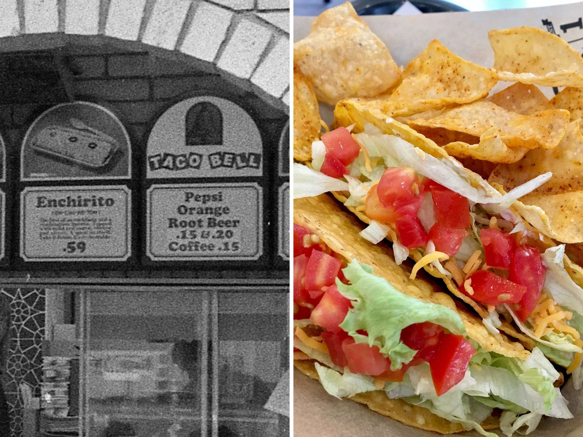 Then And Now How The Taco Bell Menu Has Changed Through The Years