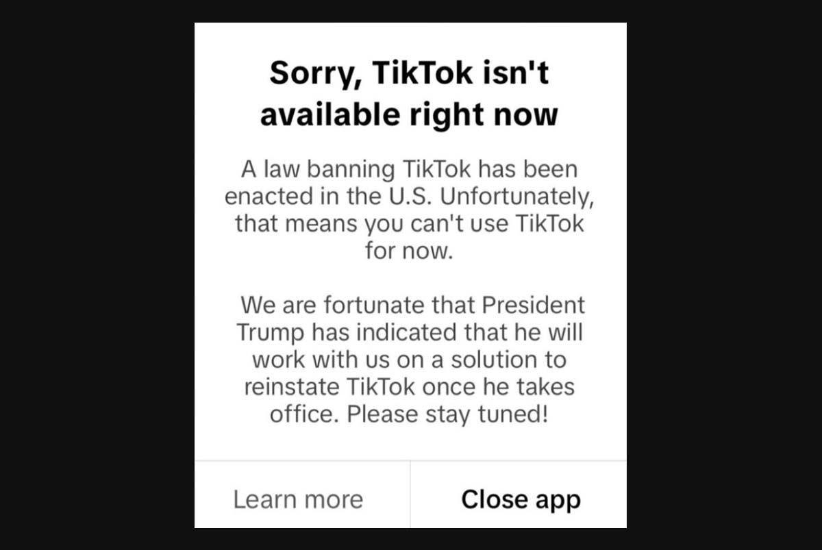 Tiktok Goes Offline In Us As Ban Looms Technobaboy