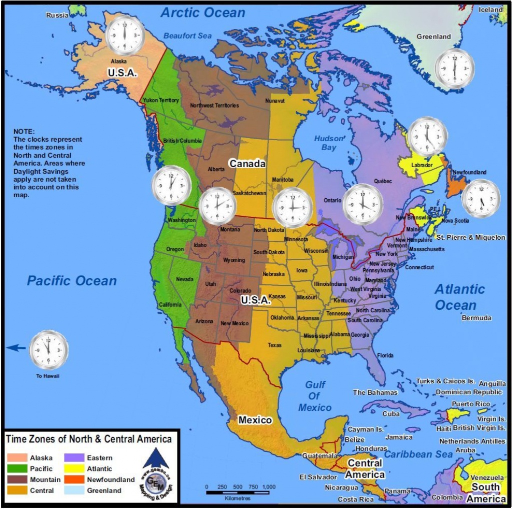 Time Zone Map Of The United States Nations Online Project