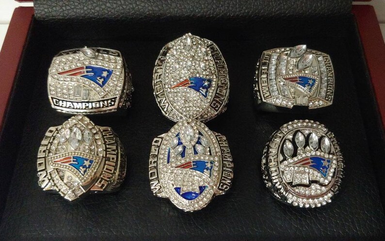 Tom Brady New England Patriots 6 Championship Ring Set With Etsy