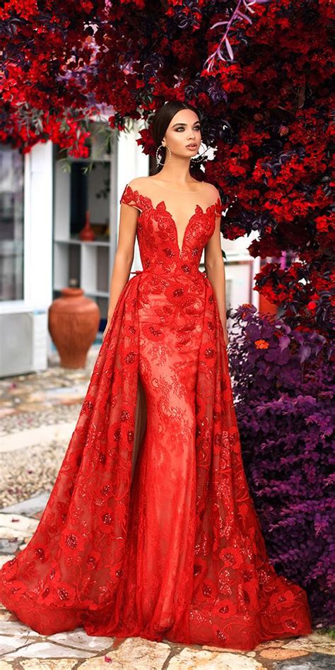 Top Red Lace Wedding Dress Of All Time The Ultimate Guide Blackwedding4