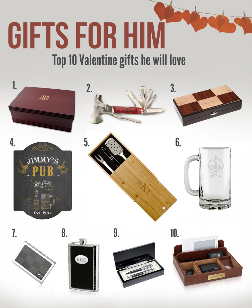 Top Ten Valentine Gifts For Him Memorable Gifts Blog Personalized