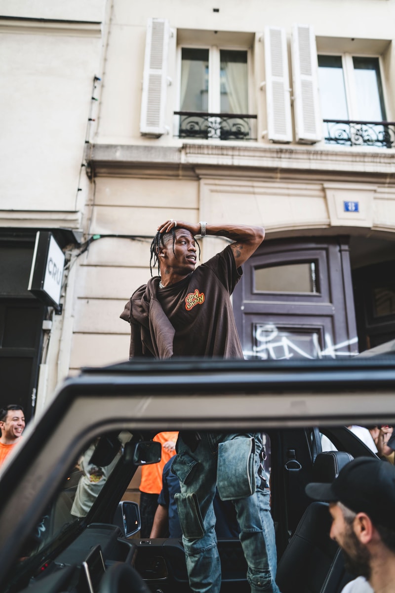 Travis Scott At His Reese S Puffs Paris Pop Up Hypebeast