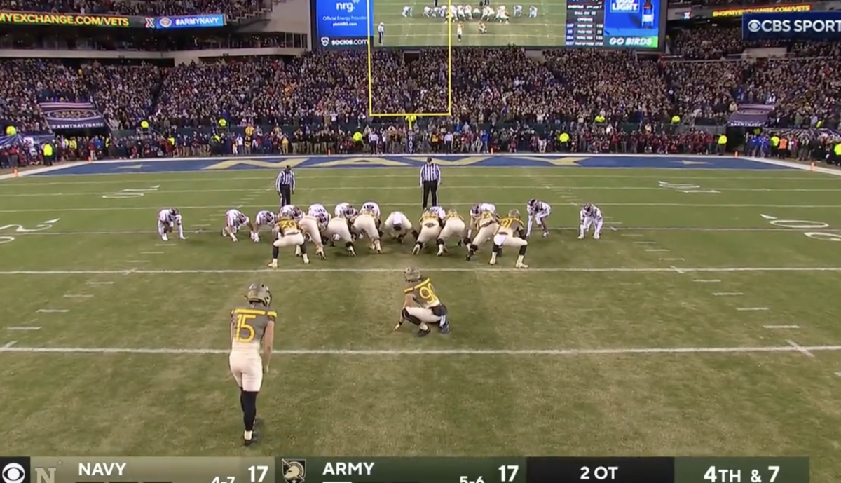 Video Army Beats Navy On Game Winning Field Goal In Overtime The Spun