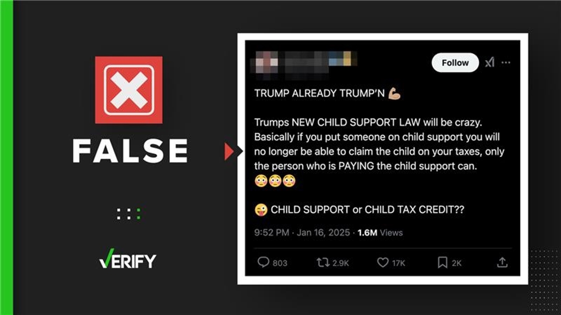 Viral Trump Child Support Tax Law Rumors Are False Abc10 Com