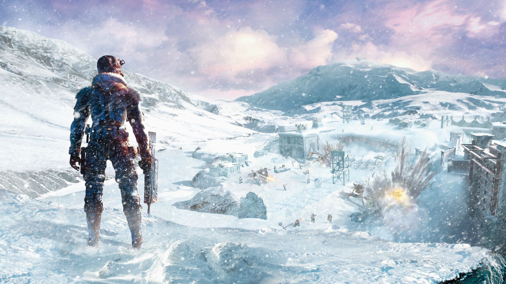 Wallpaper Video Games Snow Winter Weapon Concept Art Lost Planet